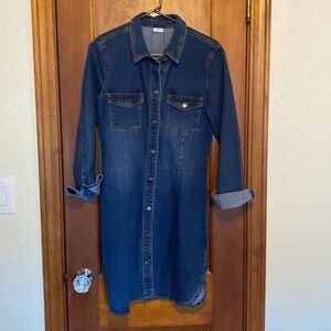 Jacqueline de Yong fitted denim midi dress Medium